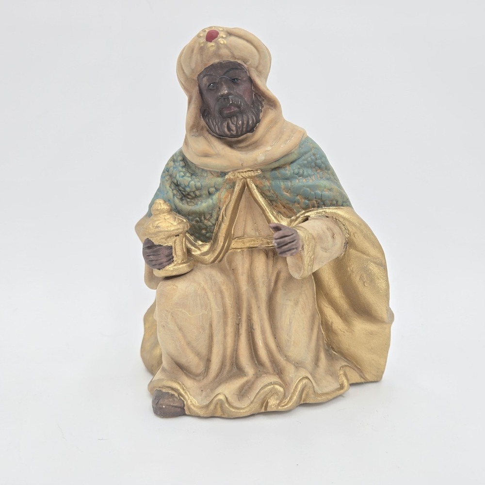 Holiday Workshop Deluxe Nativity King Balthasar Replacement 1997 Approx 6" *READ
